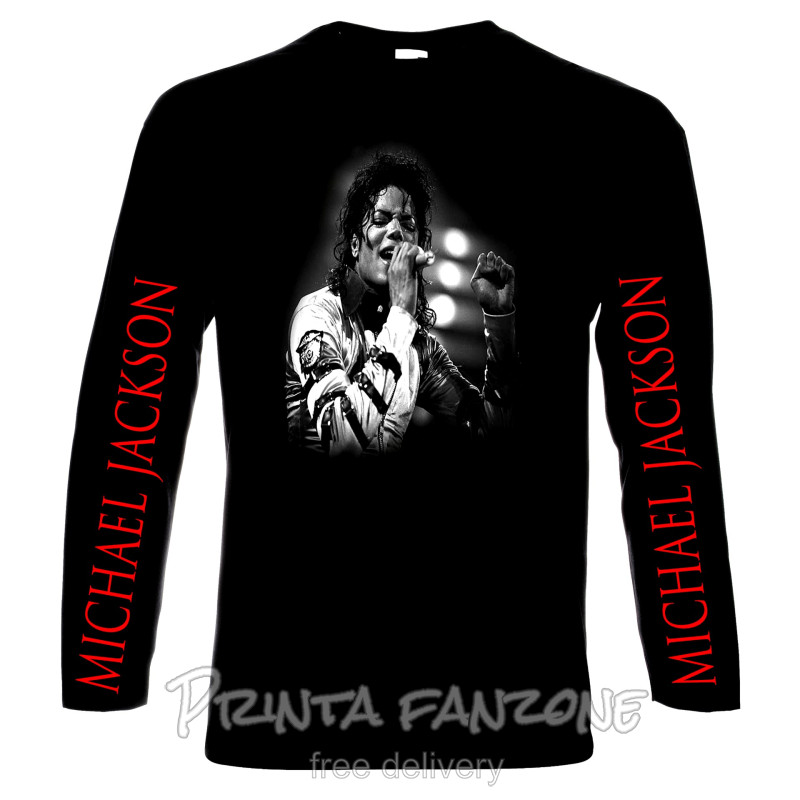 LONG SLEEVE T-SHIRTS Michael Jackson, men's long sleeve t-shirt, 100% cotton, S to 5XL